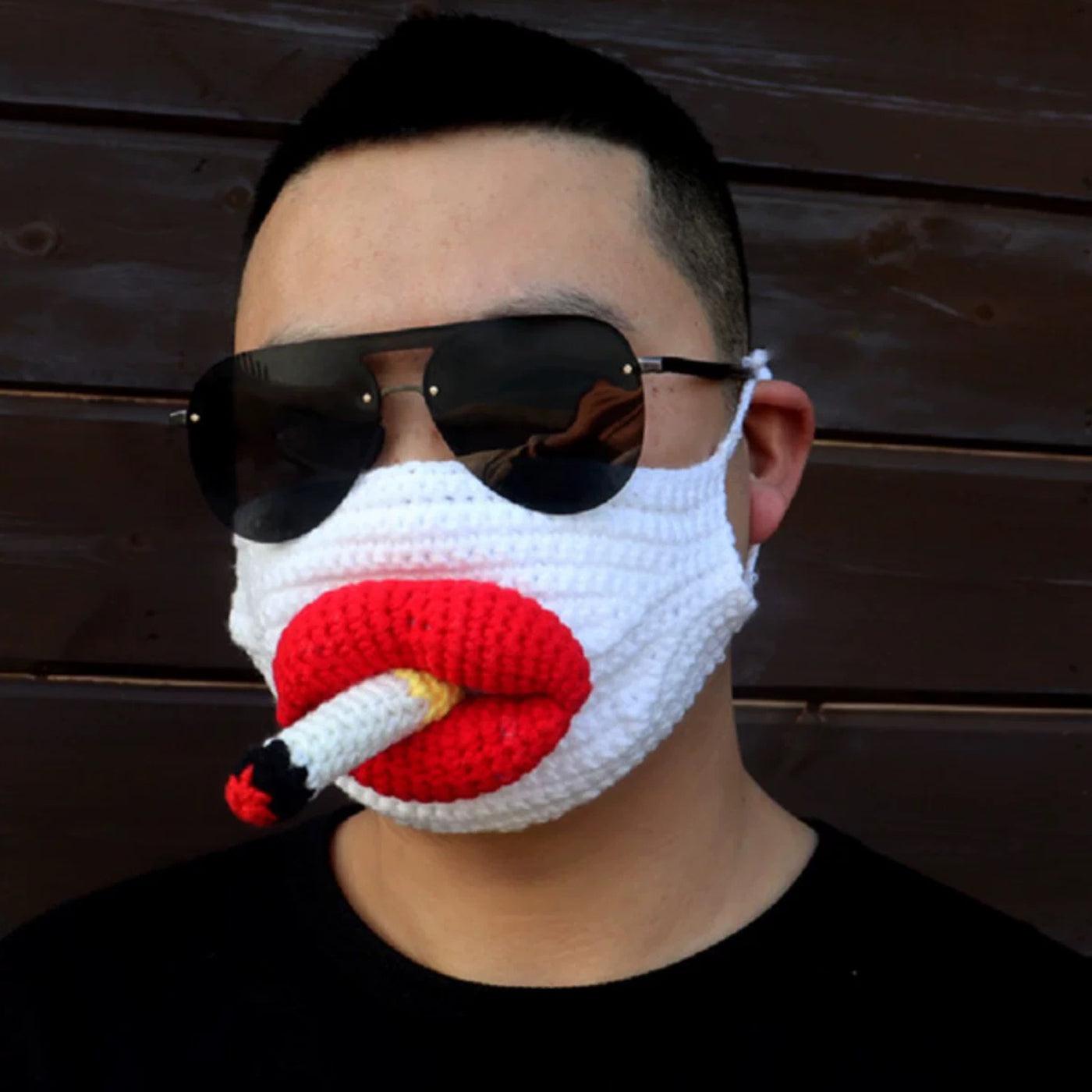 Glowing Comedy Mouth Smoker's Mask - BlingBlingYarn