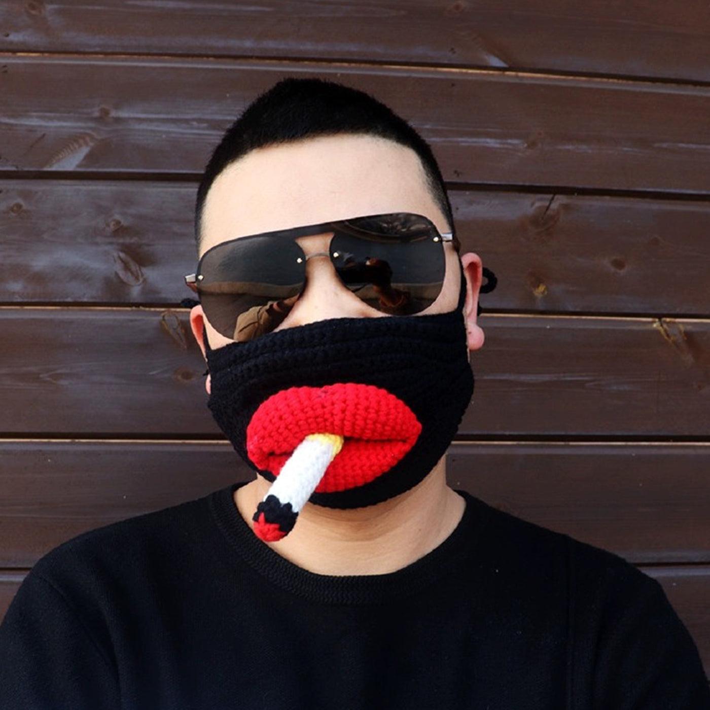 Glowing Comedy Mouth Smoker's Mask - BlingBlingYarn
