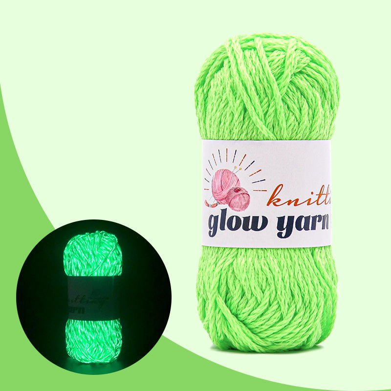 High Gloss Polyester Glow in the Dark Yarn（11 color)