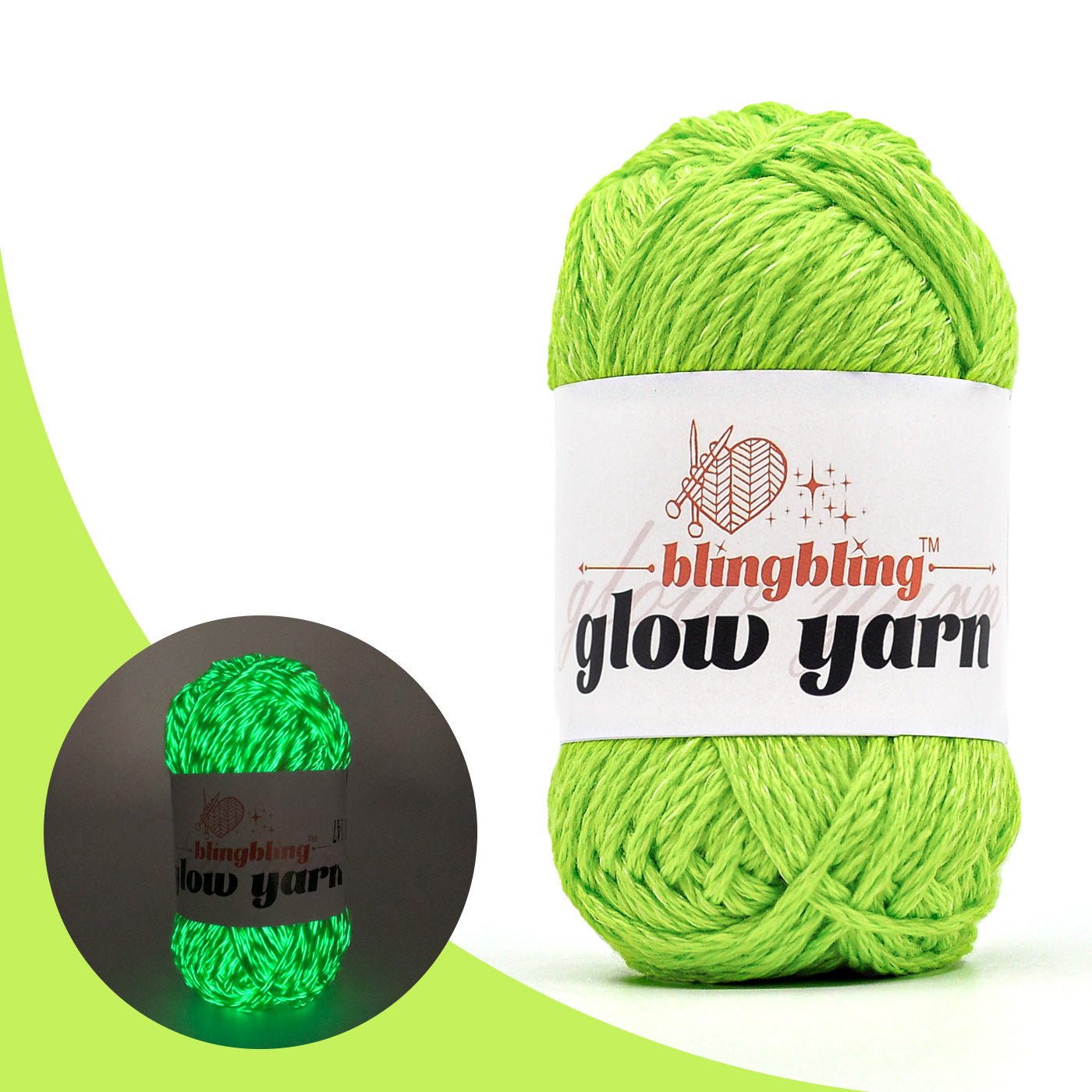 High Brightness Polyester Glow - in - the - Dark Yarn（41 color package) - BlingBlingYarnHigh Brightness Polyester Glow - in - the - Dark Yarn（41 color package)yarnBlingBlingYarnBlingBlingYarnYGMX28-147-50g