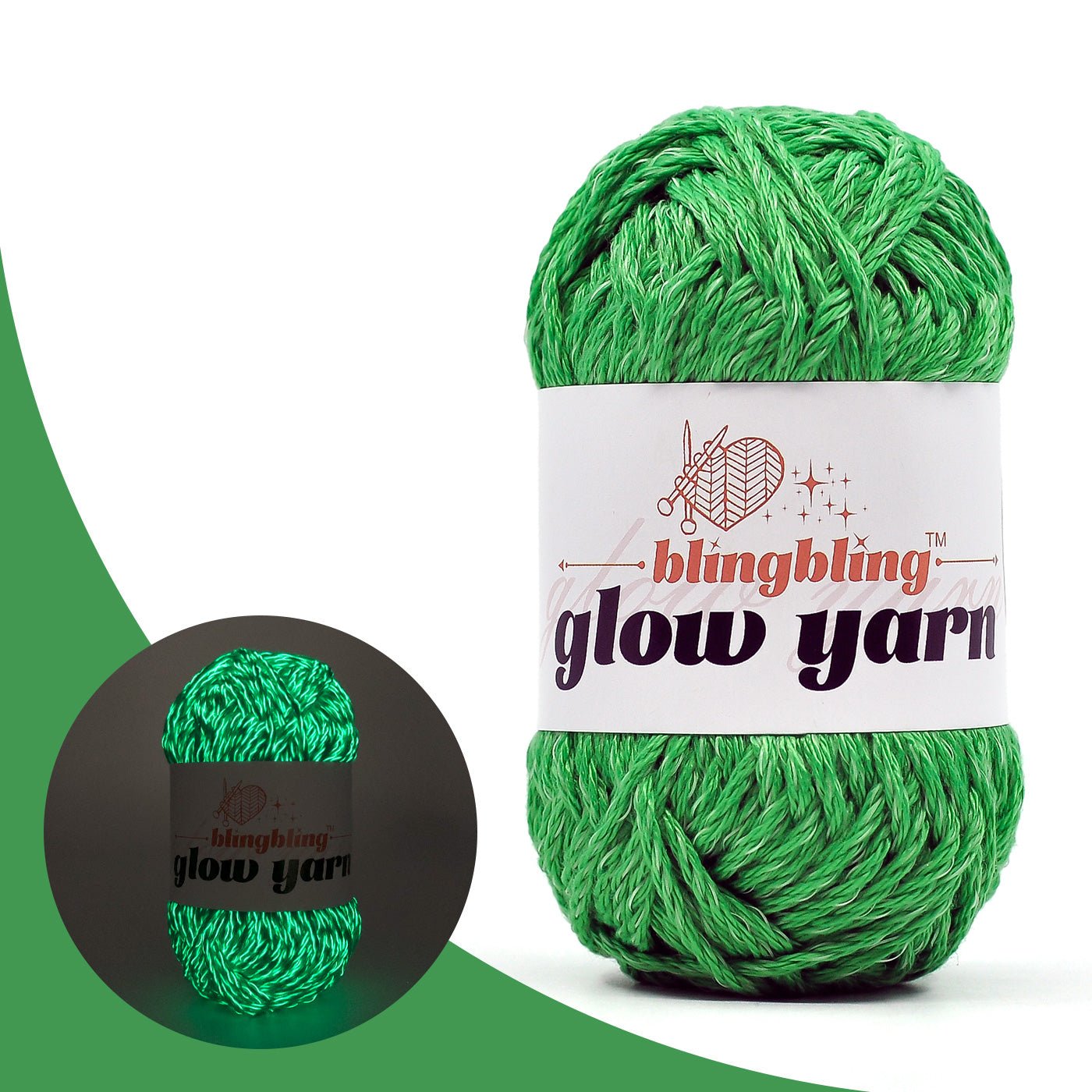 High Brightness Polyester Glow - in - the - Dark Yarn（41 color package) - BlingBlingYarnHigh Brightness Polyester Glow - in - the - Dark Yarn（41 color package)yarnBlingBlingYarnBlingBlingYarnYGMX28-039-50g