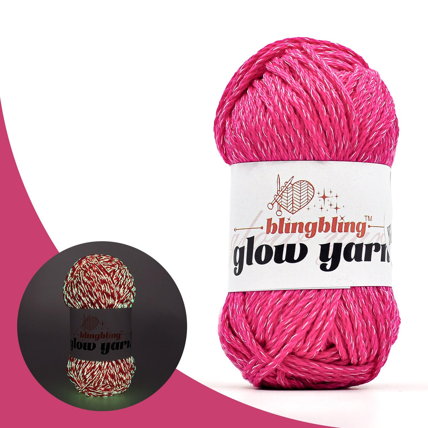High Brightness Polyester Glow - in - the - Dark Yarn（41 color package) - BlingBlingYarnHigh Brightness Polyester Glow - in - the - Dark Yarn（41 color package)yarnBlingBlingYarnBlingBlingYarnYGMX28-010
