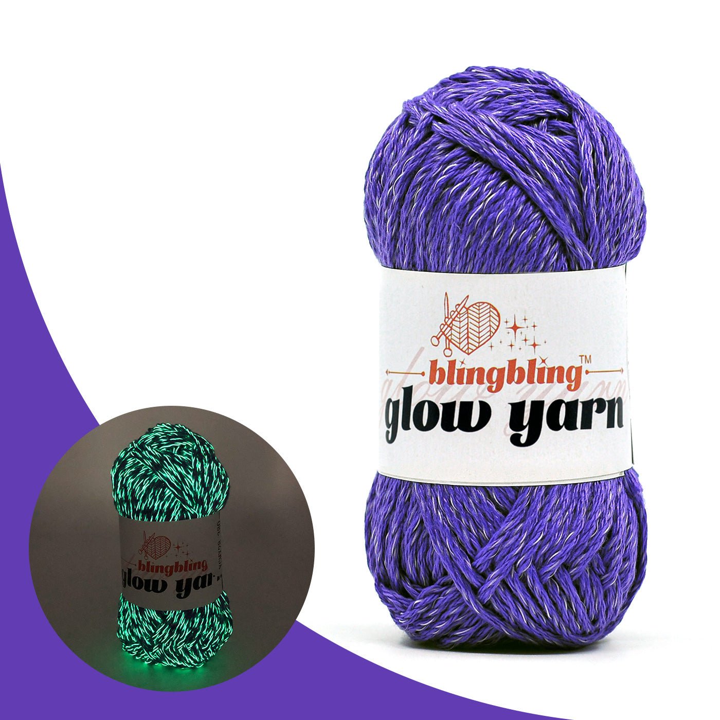 High Brightness Polyester Glow - in - the - Dark Yarn（41 color package) - BlingBlingYarnHigh Brightness Polyester Glow - in - the - Dark Yarn（41 color package)yarnBlingBlingYarnBlingBlingYarnYGMX28-380
