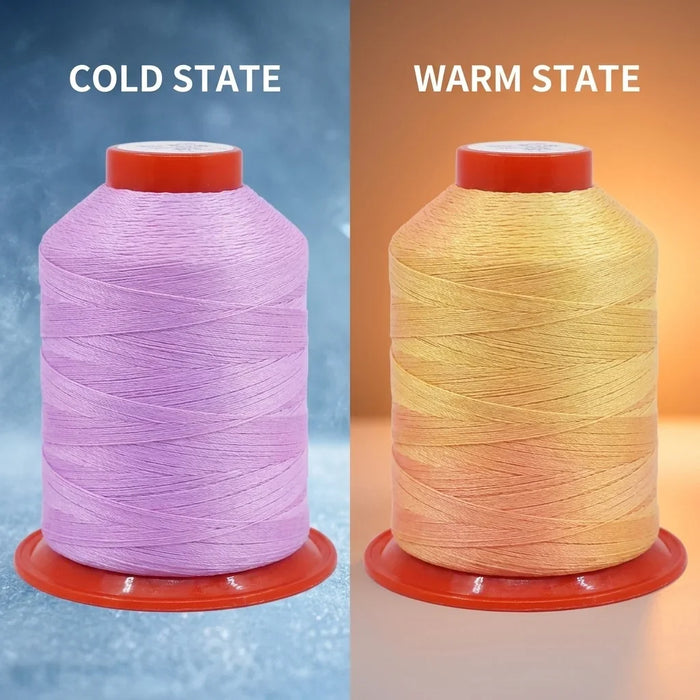 Temperature-sensitive embroidery thread