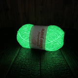 Glow in the Dark Yarn 5 Pack - Polyester Luminous Thread for Crochet - 2mm x 50g