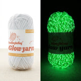 Glow in the Dark Yarn 5 Pack - Polyester Luminous Thread for Crochet - 2mm x 50g