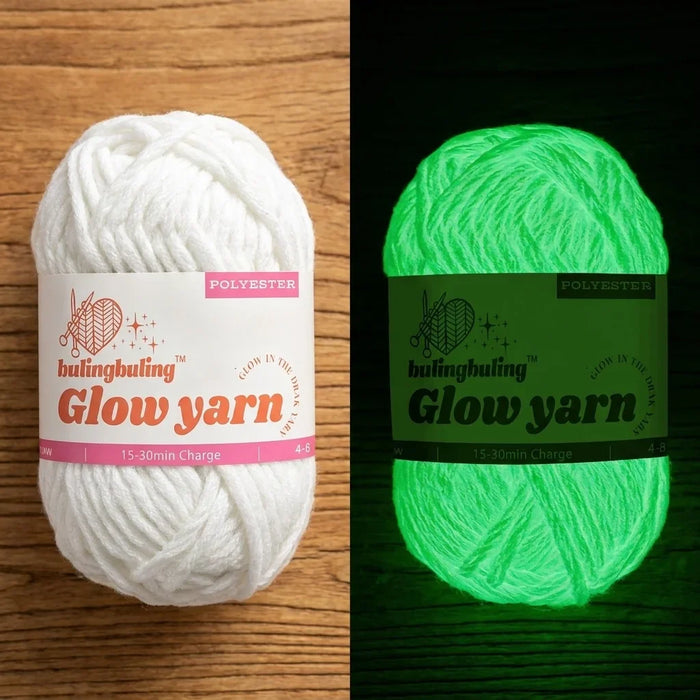 Polyester Glow-in-the-Dark Yarn — view 3