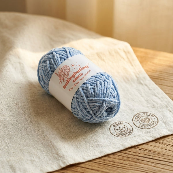 Glow yarn in daylight