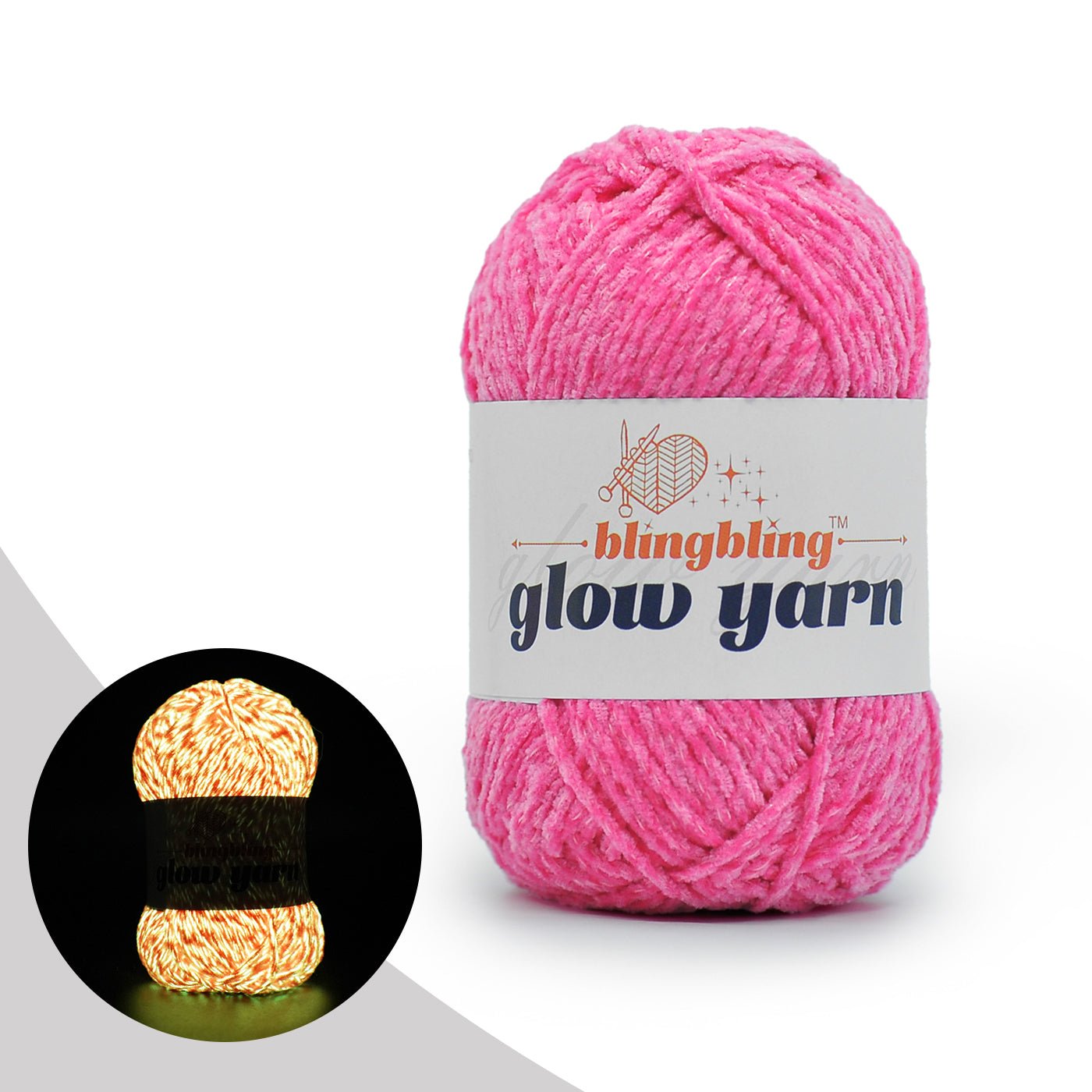 Premium Glow - in - the - Dark Chenille Yarn(41 colors) - BlingBlingYarnPremium Glow - in - the - Dark Chenille Yarn(41 colors)yarnBlingBlingYarnBlingBlingYarn