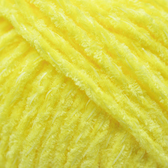 High Quality Yellow Glow-in-the-Dark Chenille Yarn