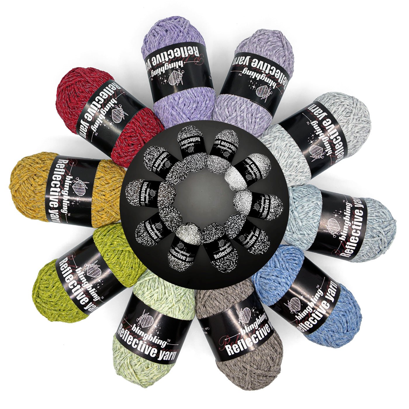 Premium Reflective Chenille Yarn