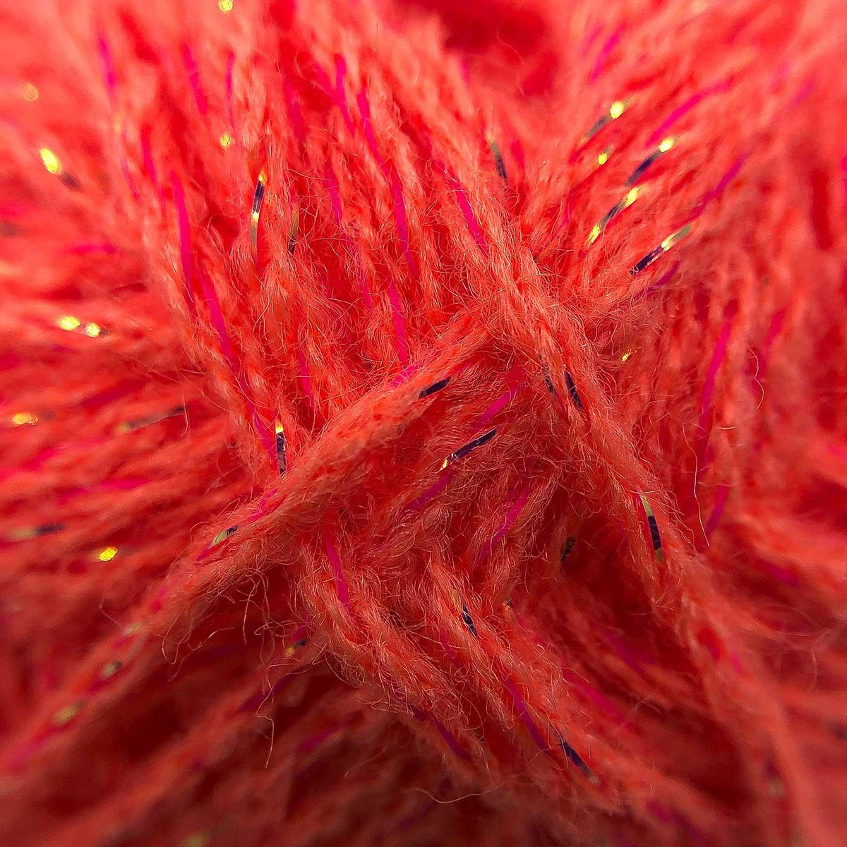 Red Glow in the Dark Acrylic Yarn with Metallic Sparkle – Yarn Michaels (5colors)