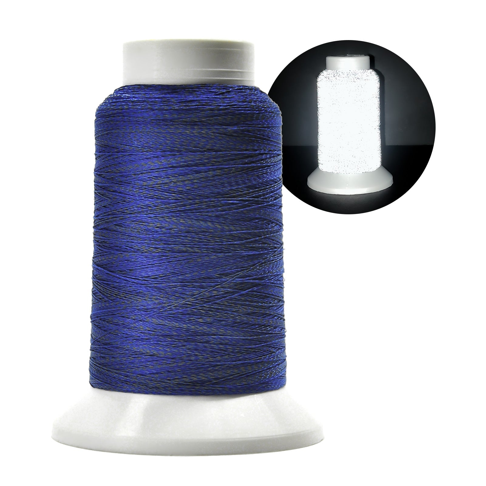 Premium Reflective Embroidery Thread 1000M - High-Visibility Safety Glow Thread