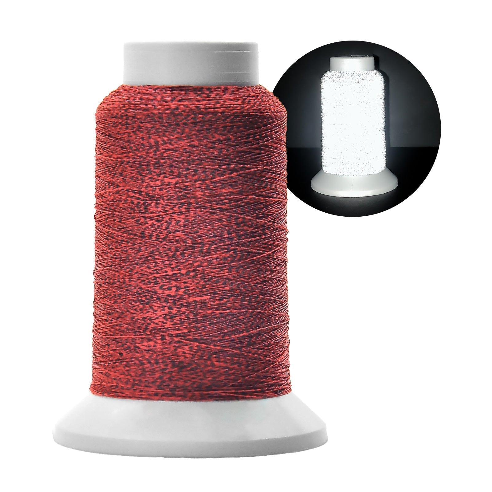 Premium Reflective Embroidery Thread 1000M - High-Visibility Safety Glow Thread
