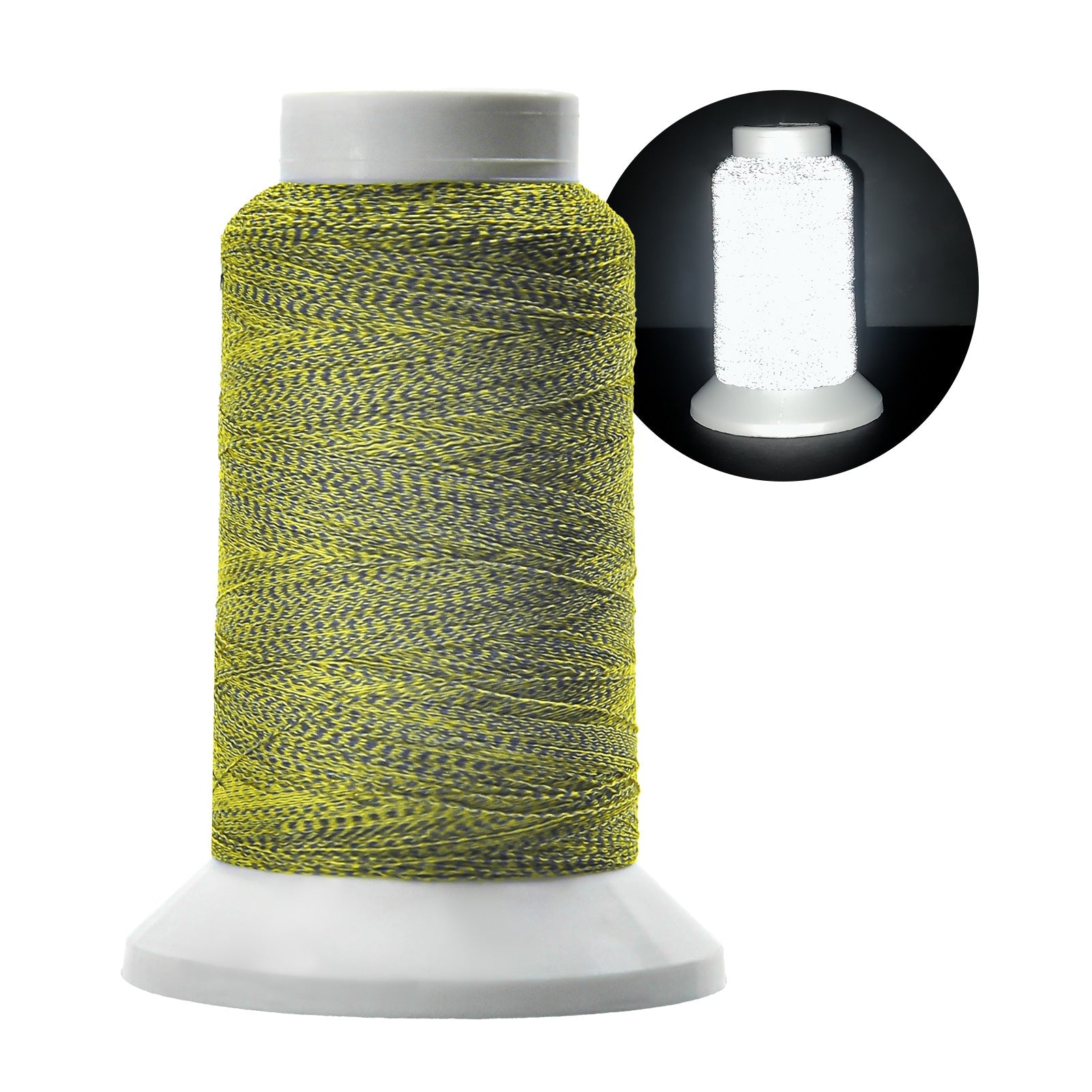 Premium Reflective Embroidery Thread 1000M - High-Visibility Safety Glow Thread