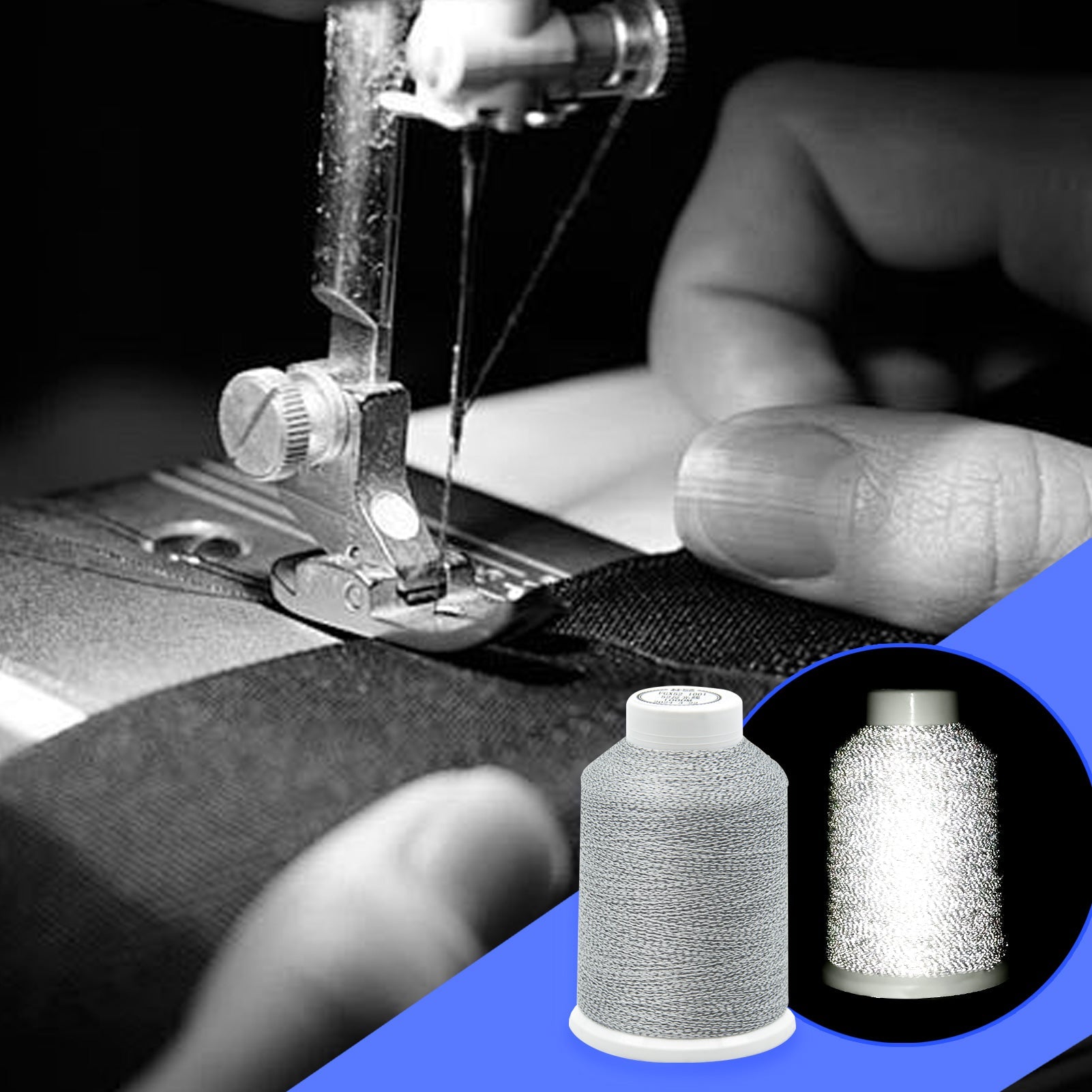 Reflective Machine Sewing Thread for Safety and Style（1000M)