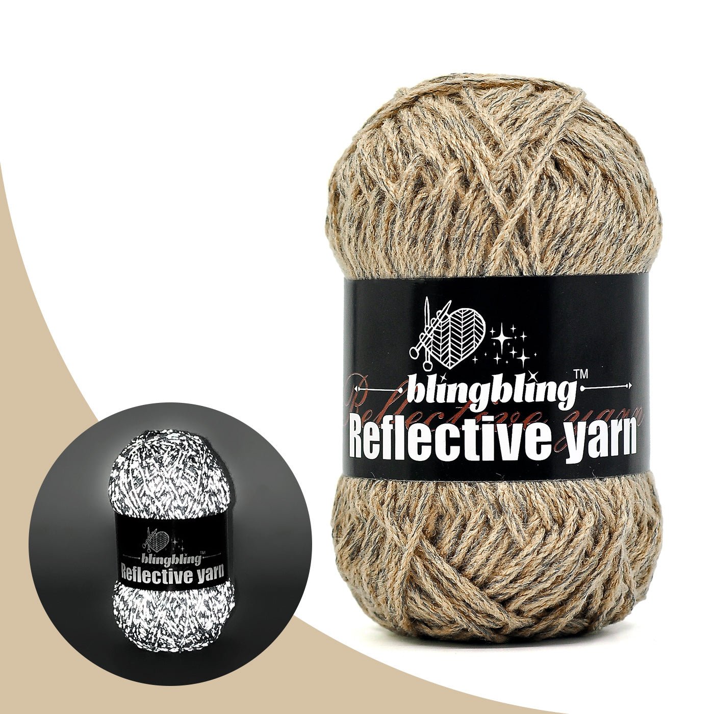 Reflective Yarn - Bright & Safe for Crochet Projects(14 colors) - BlingBlingYarnReflective Yarn - Bright & Safe for Crochet Projects(14 colors)yarnBlingBlingYarnBlingBlingYarnFGMX14-239