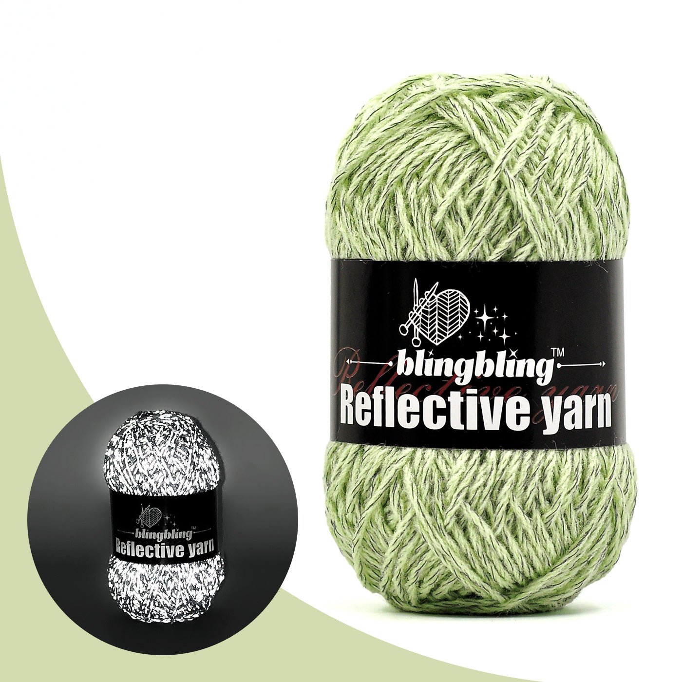 Reflective Yarn - Bright & Safe for Crochet Projects(14 colors) - BlingBlingYarnReflective Yarn - Bright & Safe for Crochet Projects(14 colors)yarnBlingBlingYarnBlingBlingYarnFGMX14-308